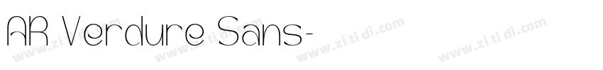 AR Verdure Sans字体转换